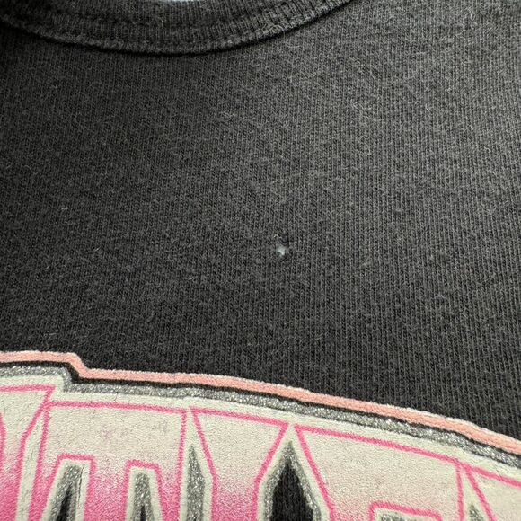 Canyon River Blues Y2K Black Graphic Baby Tee Butterfly Sparkly - Picture 5 of 8